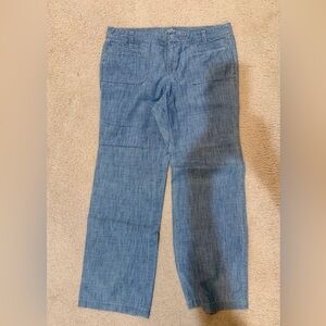 LOFT Light Blue Modern Trouser Denim Pants